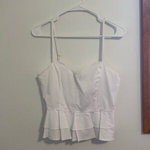 Ruffle blouse crop top